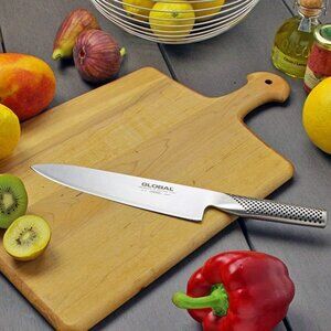 Global 8" Classic Stainless Steel Chef Knife – G2 Kitchen Cooking Knife